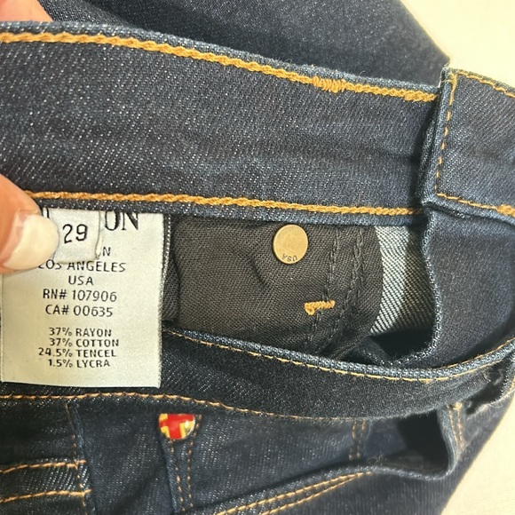 HUDSON WOMEN JEANS PANTS SKYNNY MID RISE NAVY Sz 29 - Picture 9 of 11